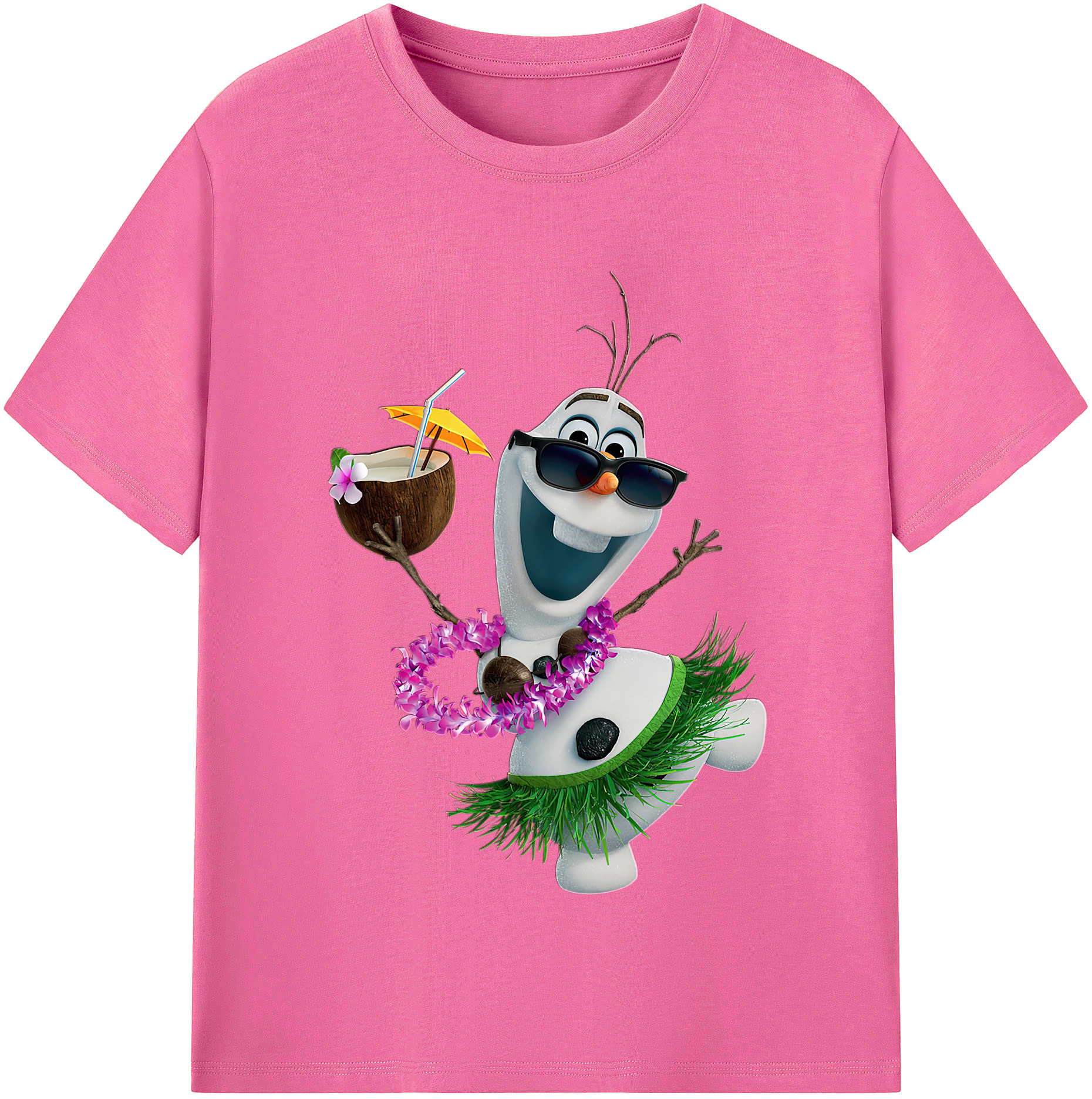 （画像用） アナと雪の女王 アンナ エルサ Frozen Anna Elsa レディースカジュアルプリントTシャツ（綿100％）